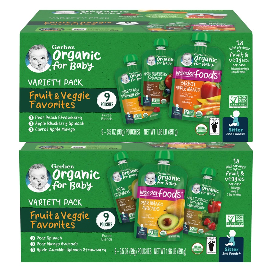 Gerber Baby Food Pouches (variety)