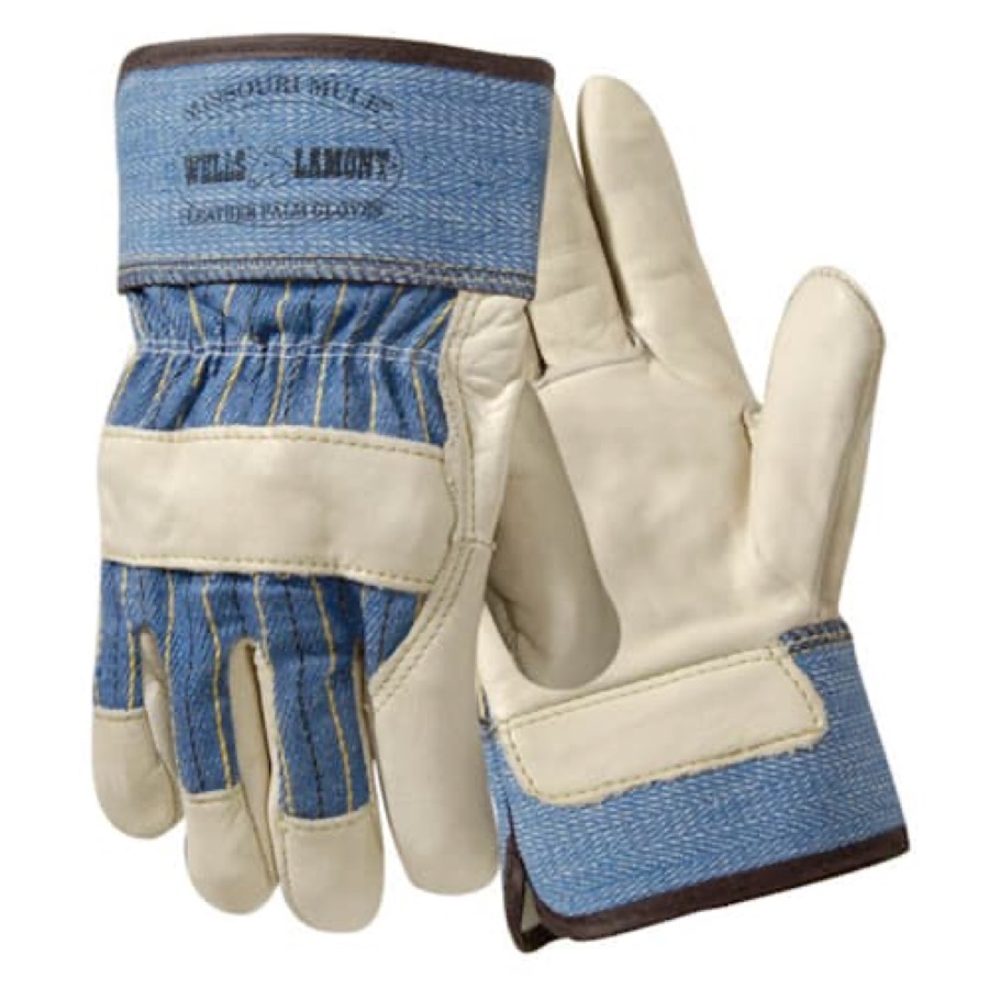 Leather-Palm Utility Gloves